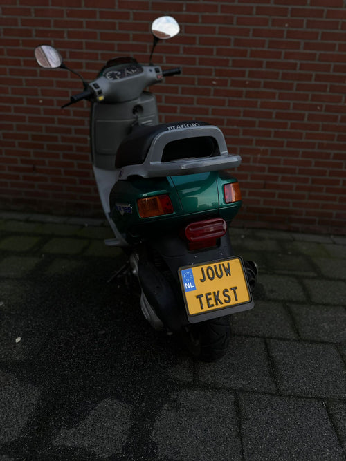 EIGEN TEKST - Motor formaat kentekenplaat