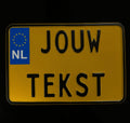 EIGEN TEKST - Motor formaat kentekenplaat